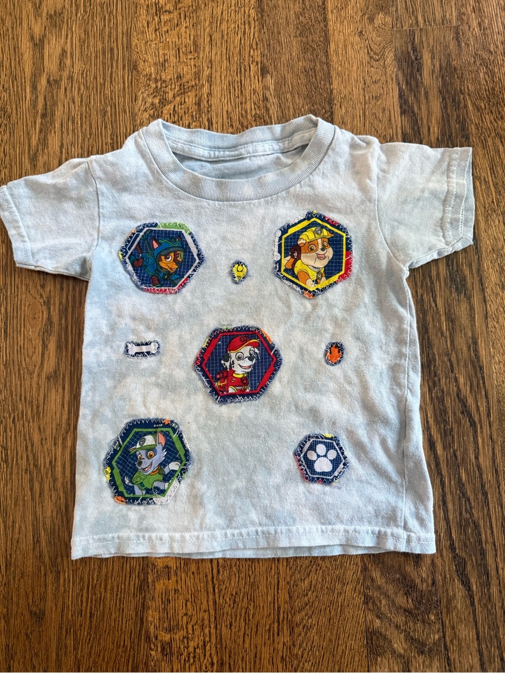 Paw Patrol Light Blue Boys' Character Patch T-Shirt